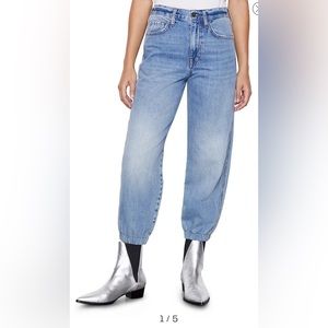 The Lounge Organic Cotton Jogger Jeans - FRAME Denim